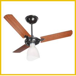 Ventilador de Teto marron com luz